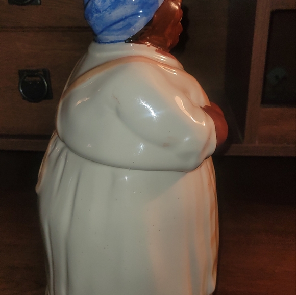 Mosaic Tile Company Vintage white Dress Cookie Jar rare find - Picture 4 of 7